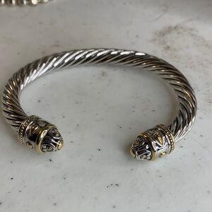 John Medeiros  Silver and Gold Bracelet